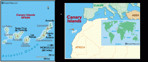 canary islands map